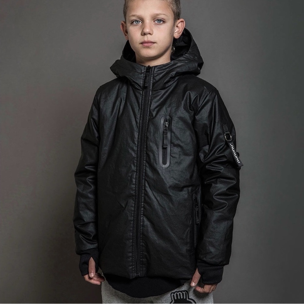 Sz 4-5 kids Nununu waterproof coated jacket